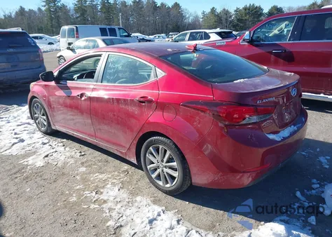 2016 Hyundai Elantra Se from USA, damaged, VIN 5NPDH4AE9GH744544
